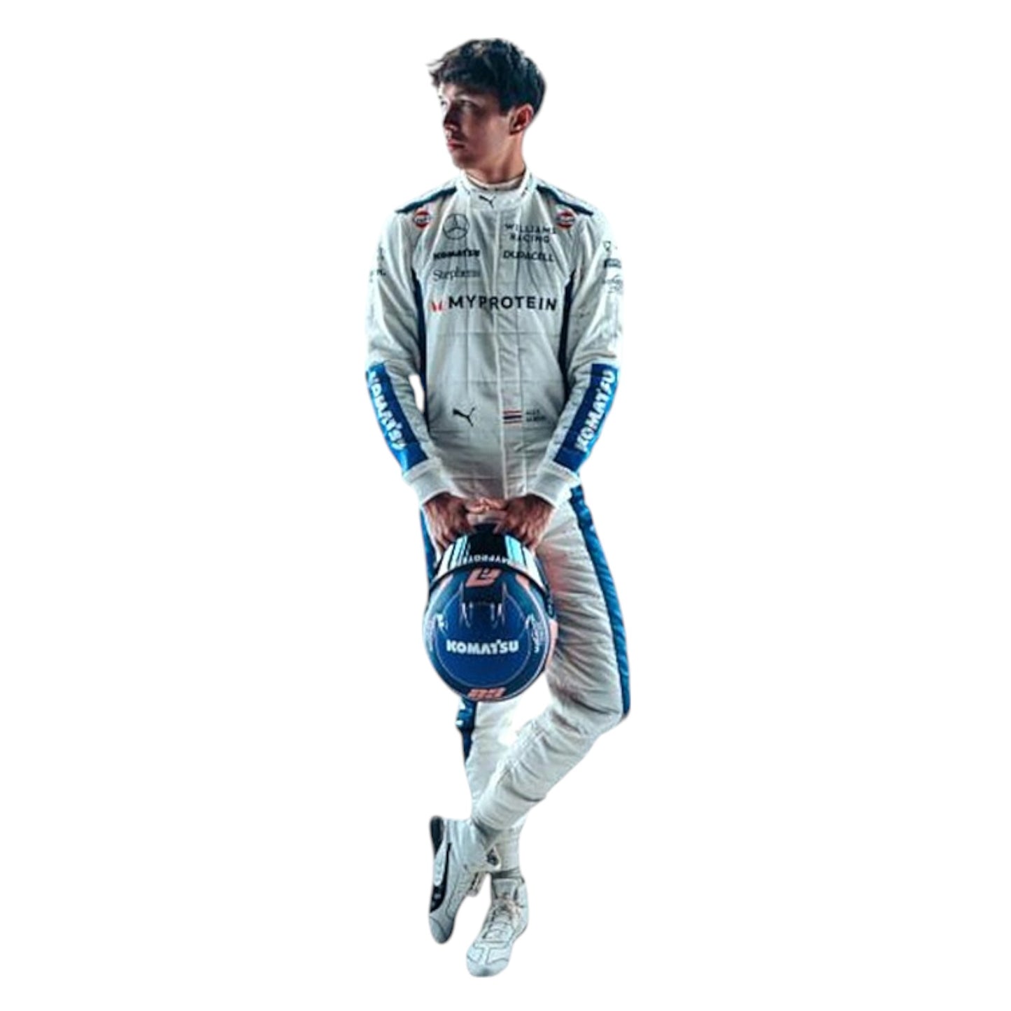 2024 Alexander Albon Williams F1 race suit replica authentic collectible with detailed design from Williams Racing season