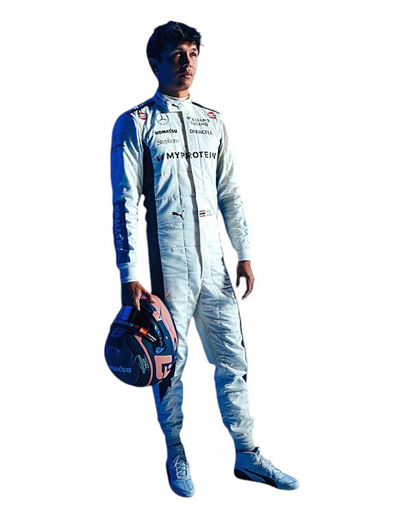 2024 Alexander Albon Williams F1 race suit replica authentic collectible with detailed design from Williams Racing season