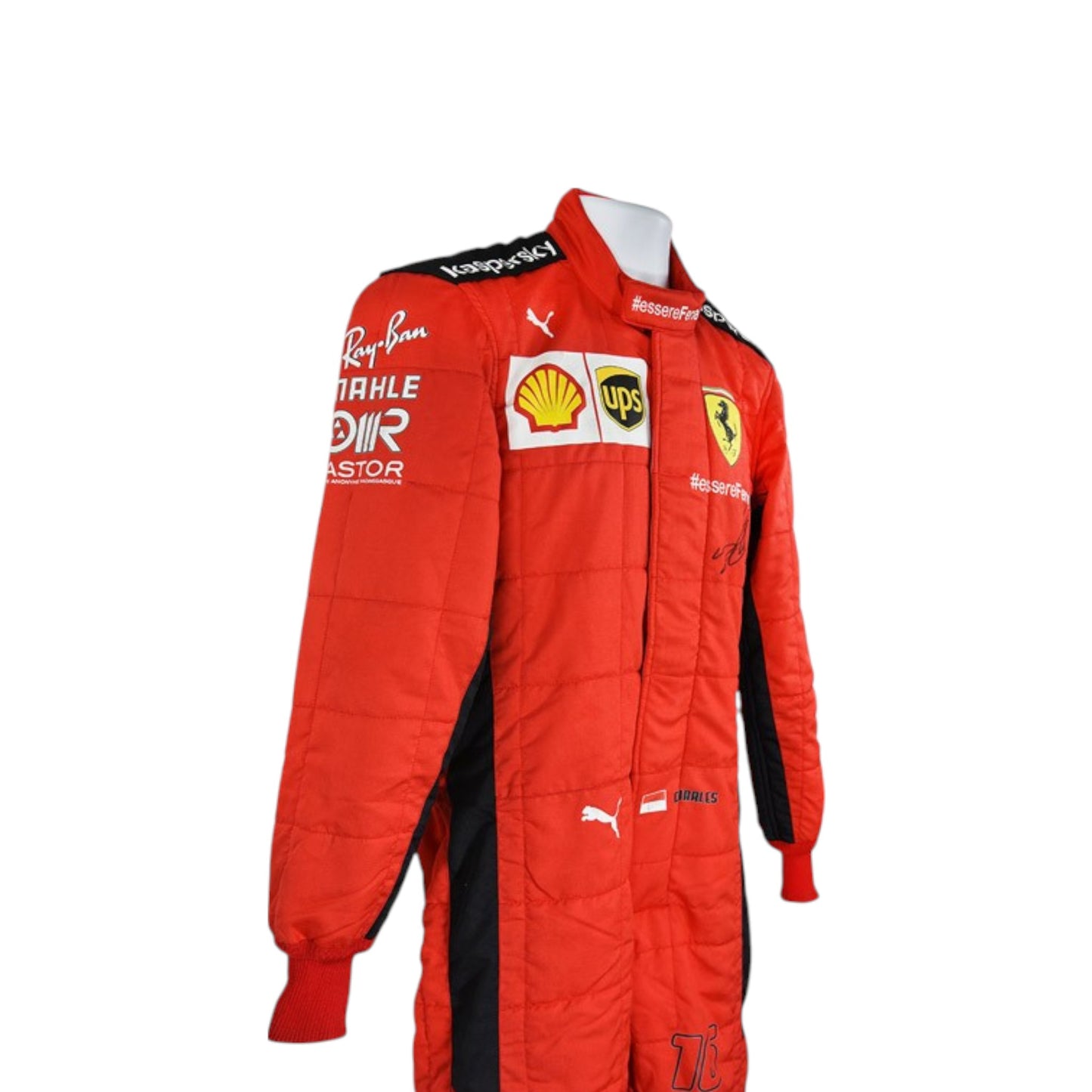 2020 Charles Leclerc Ferrari F1 race suit replica authentic collectible with team specific design for fans and enthusiasts