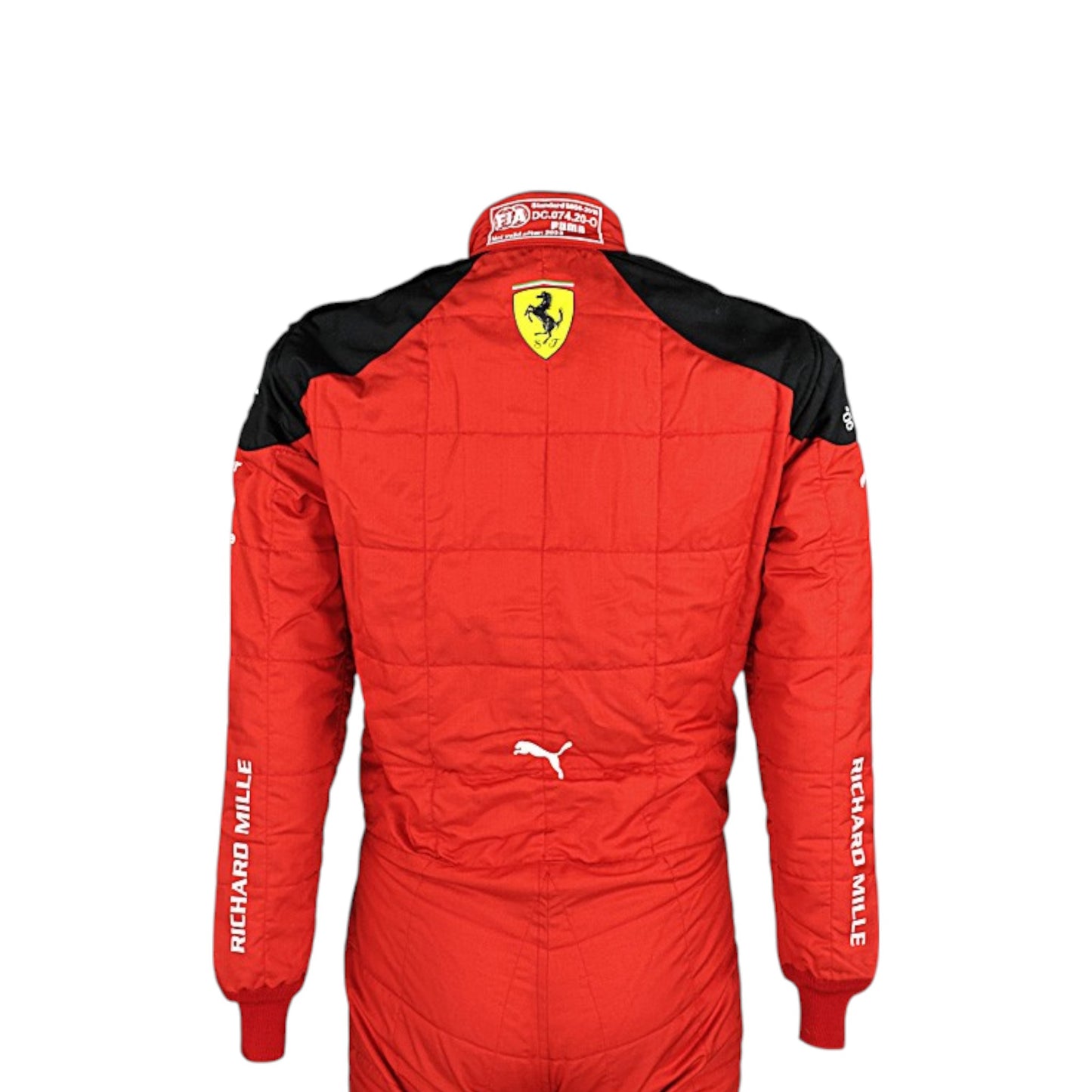 2023 Charles Leclerc Ferrari F1 race suit replica authentic fan collectible featuring team-accurate design and branding