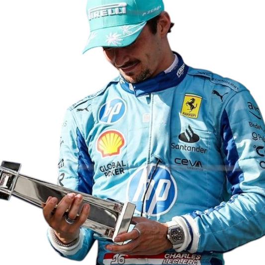 2024 Charles Leclerc Ferrari F1 Miami Grand Prix race suit replica authentic collectible with race specific design