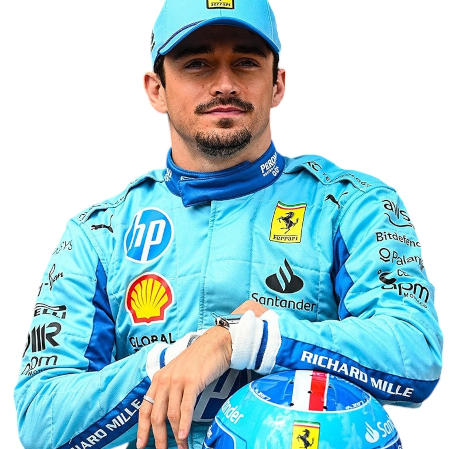 2024 Charles Leclerc Ferrari F1 Miami Grand Prix race suit replica authentic collectible with race specific design