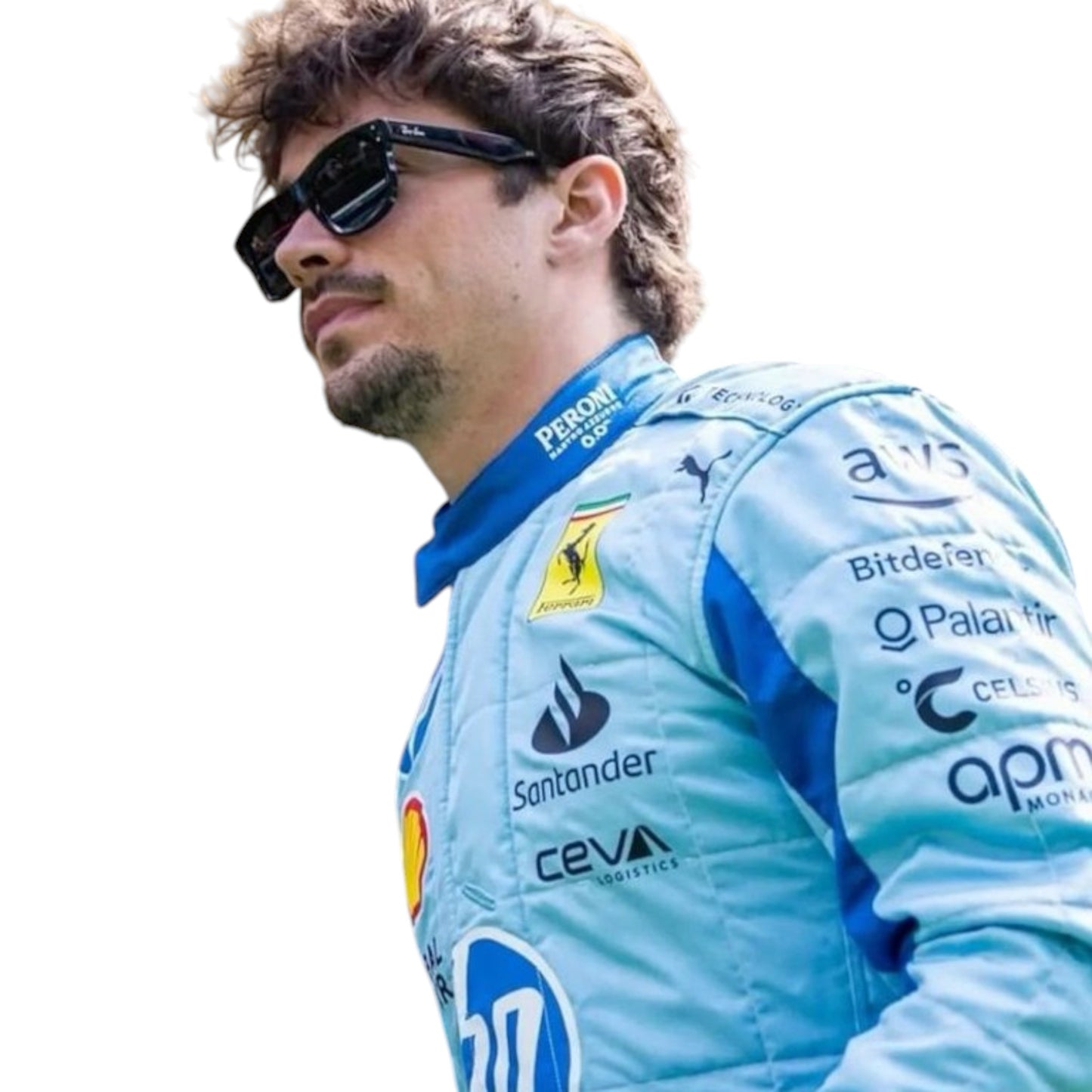 2024 Charles Leclerc Ferrari F1 Miami Grand Prix race suit replica authentic collectible with race specific design