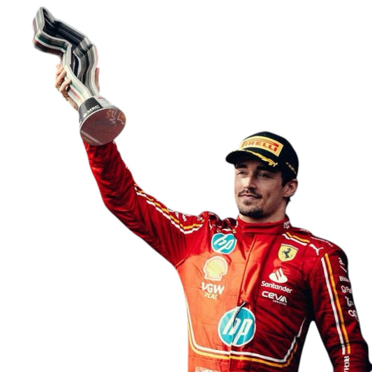 2024 Charles Leclerc Ferrari F1 Monaco Grand Prix race suit replica authentic fan collectible with special edition livery