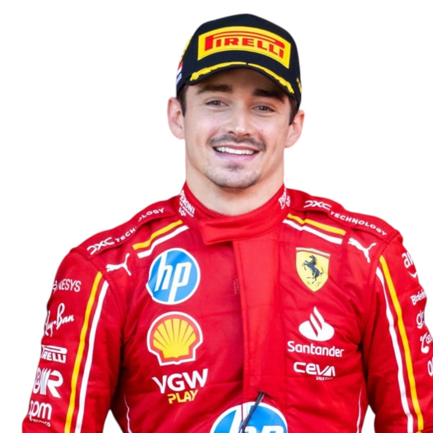2024 Charles Leclerc Ferrari F1 Monaco Grand Prix race suit replica authentic fan collectible with special edition livery