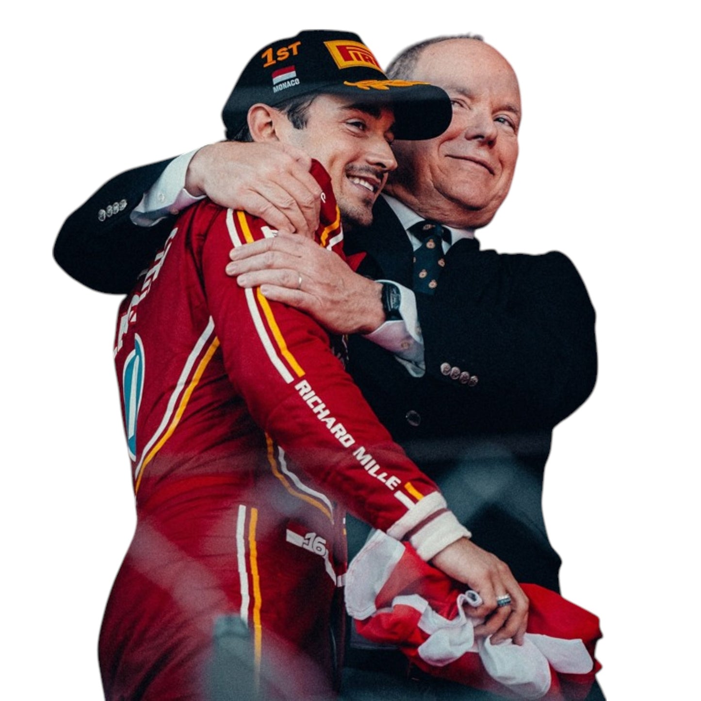2024 Charles Leclerc Ferrari F1 Monaco Grand Prix race suit replica authentic fan collectible with special edition livery