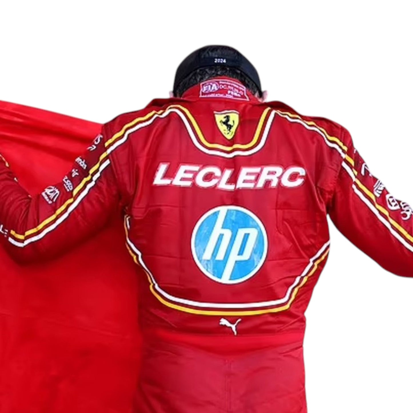 2024 Charles Leclerc Ferrari F1 Monaco Grand Prix race suit replica authentic fan collectible with special edition livery