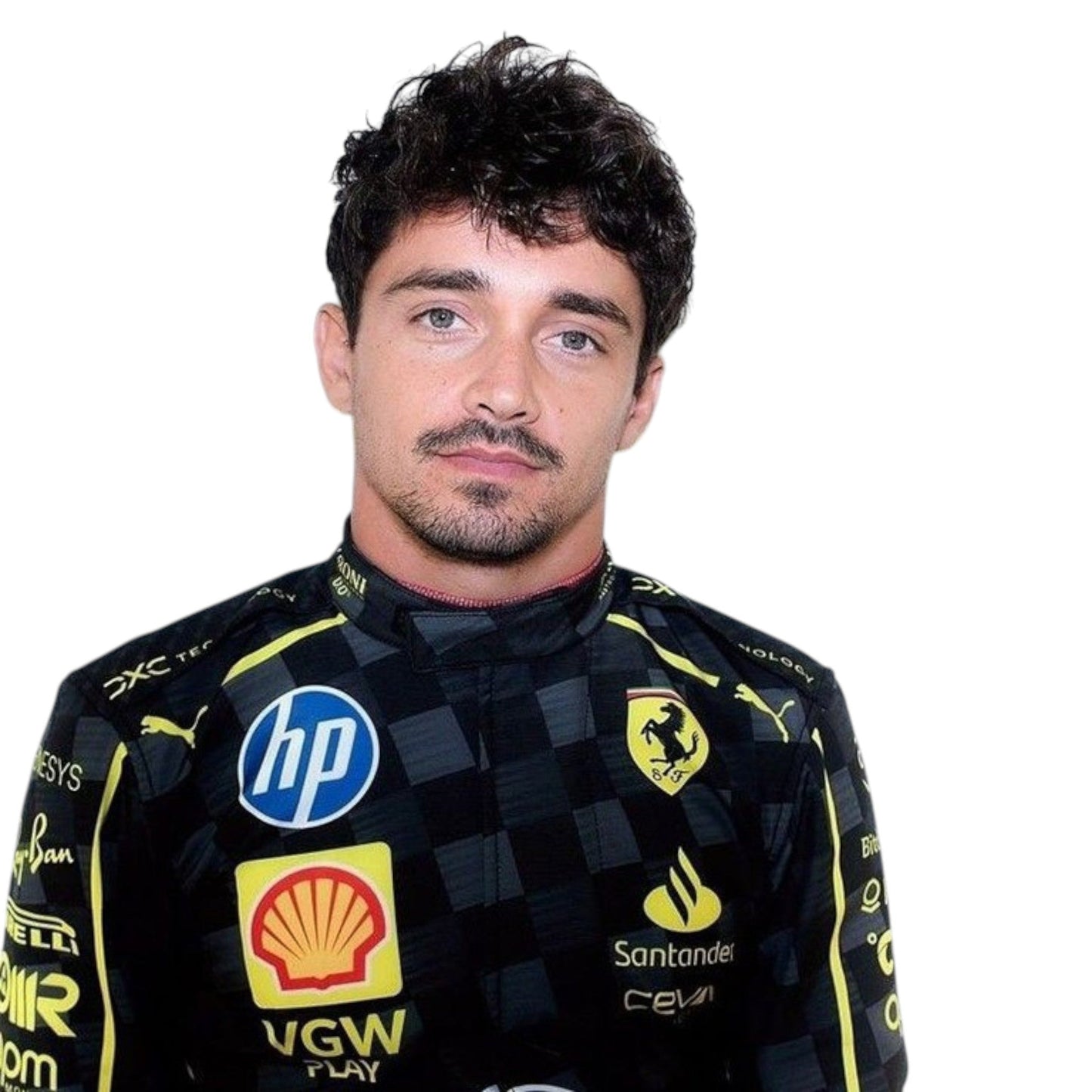 2024 Charles Leclerc Ferrari F1 Monza race suit replica authentic fan collectible with race specific design details