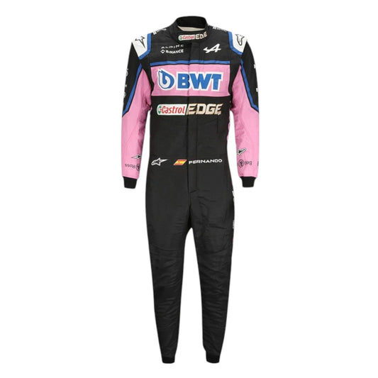 Esteban Ocon 2022 BWT Alpine F1 race suit replica with detailed Alpine team design and sponsor branding
