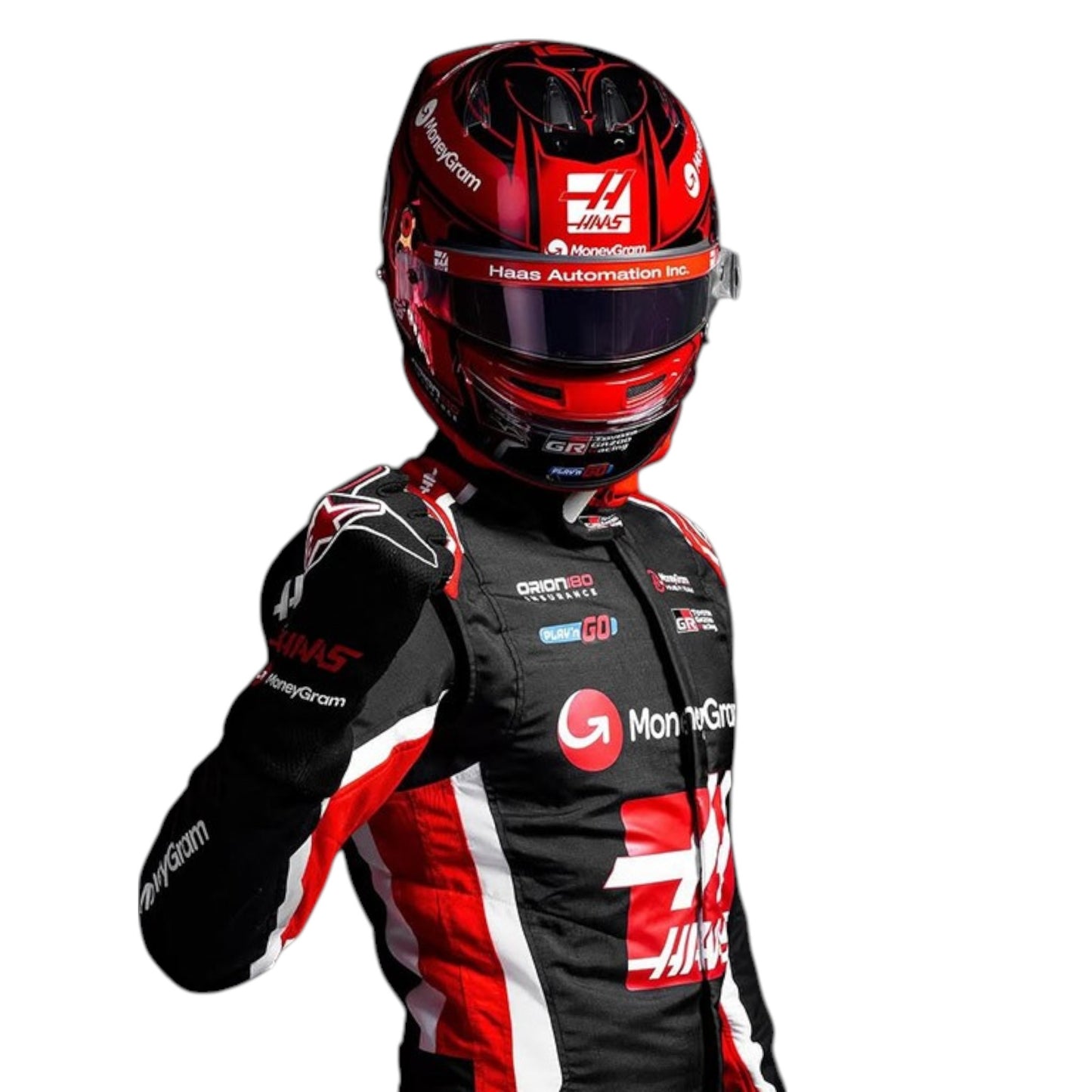 2025 Esteban Ocon Haas F1 race suit replica authentic collectible with detailed design and VF 25 team branding