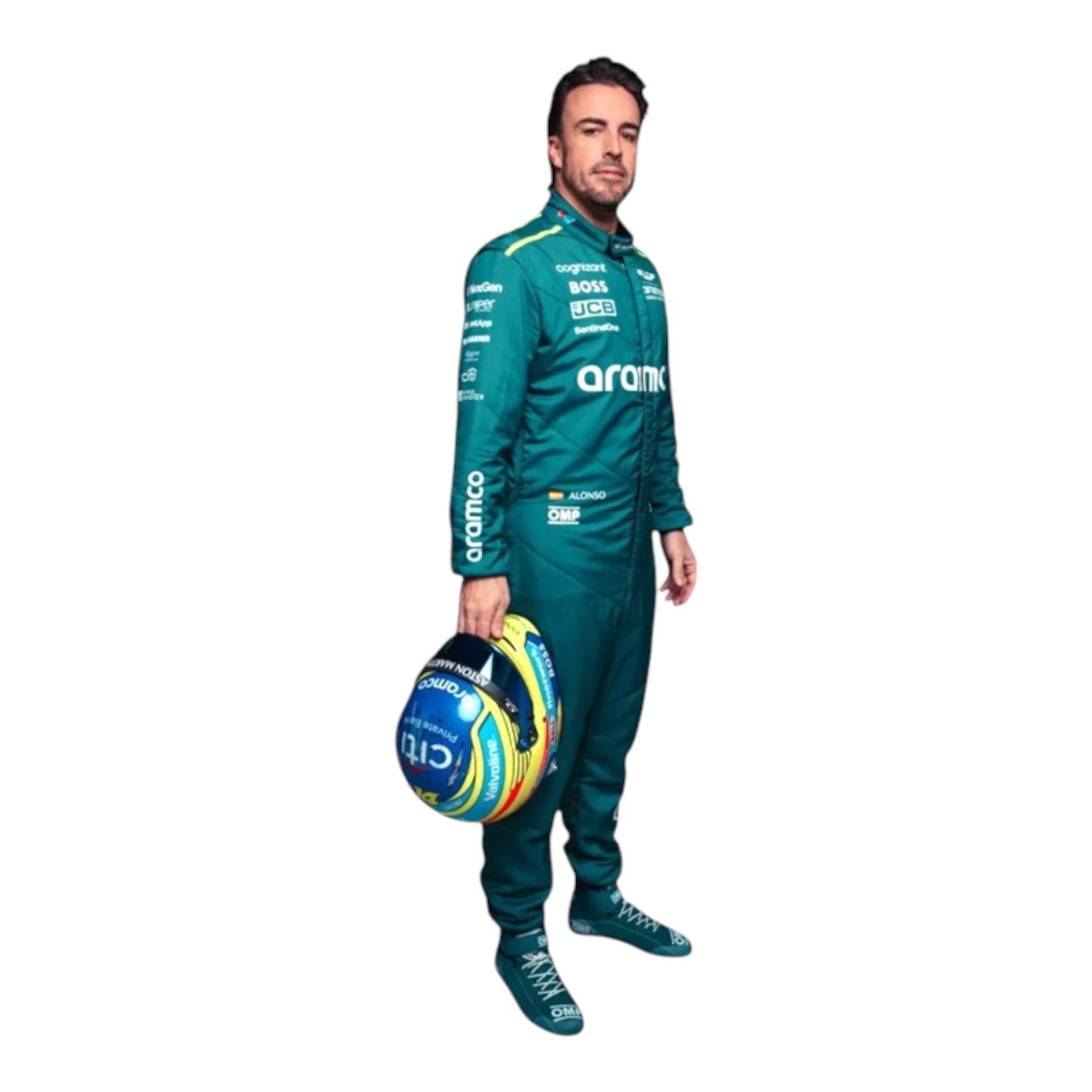 2024 Fernando Alonso Aston Martin F1 race suit replica authentic design for Formula 1 fans and collectors
