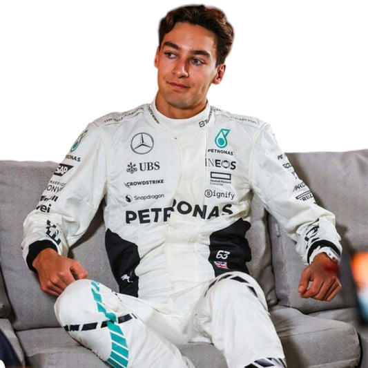 George Russell 2024 Mercedes Petronas Formula 1 Qatar GP replica race suit authentic fan collectible