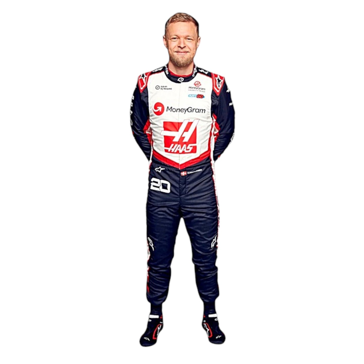 2024 Kevin Magnussen Haas F1 race suit replica authentic fan collectible with detailed team design