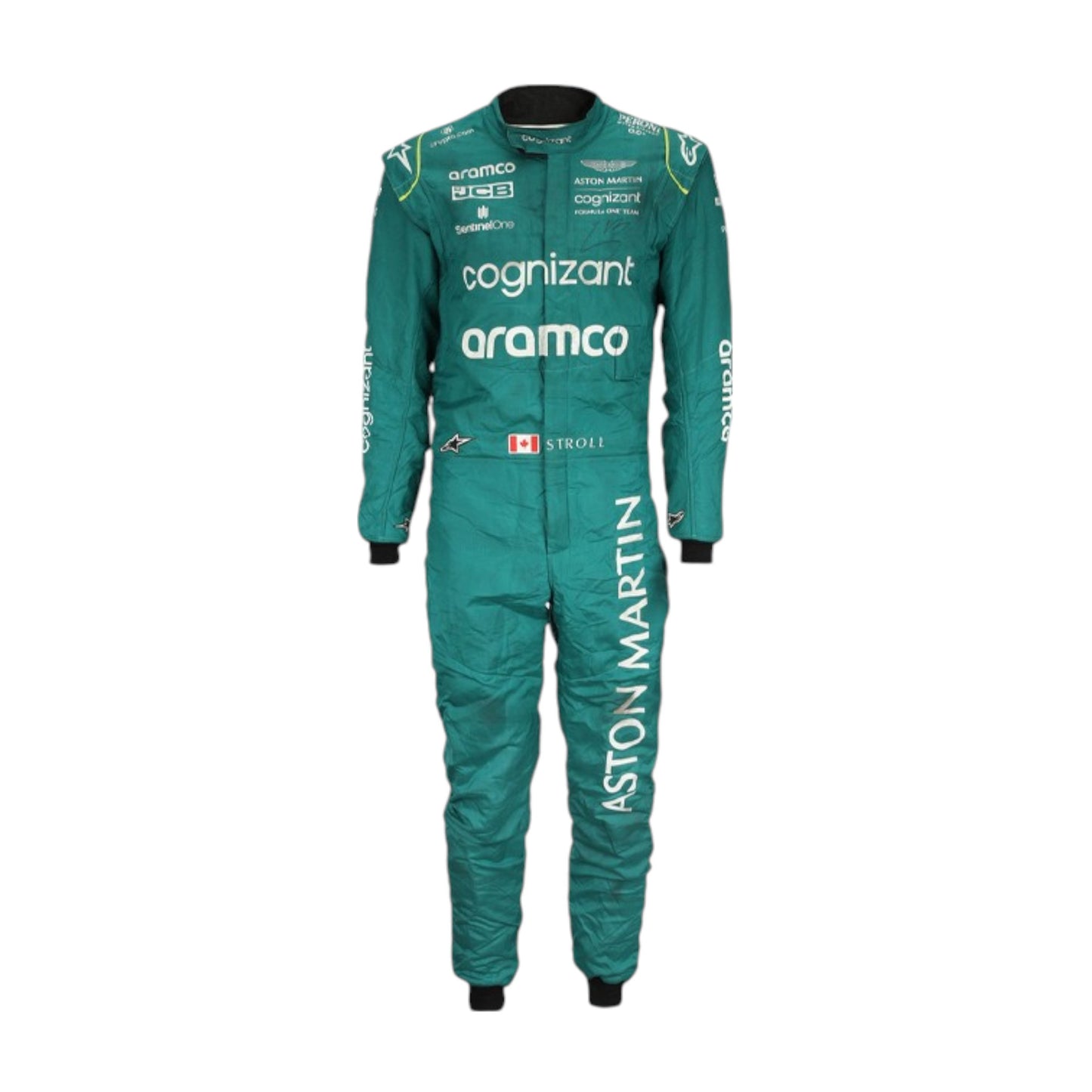 2022 Lance Stroll Aston Martin F1 race suit replica authentic fan collectible with detailed team design and logos