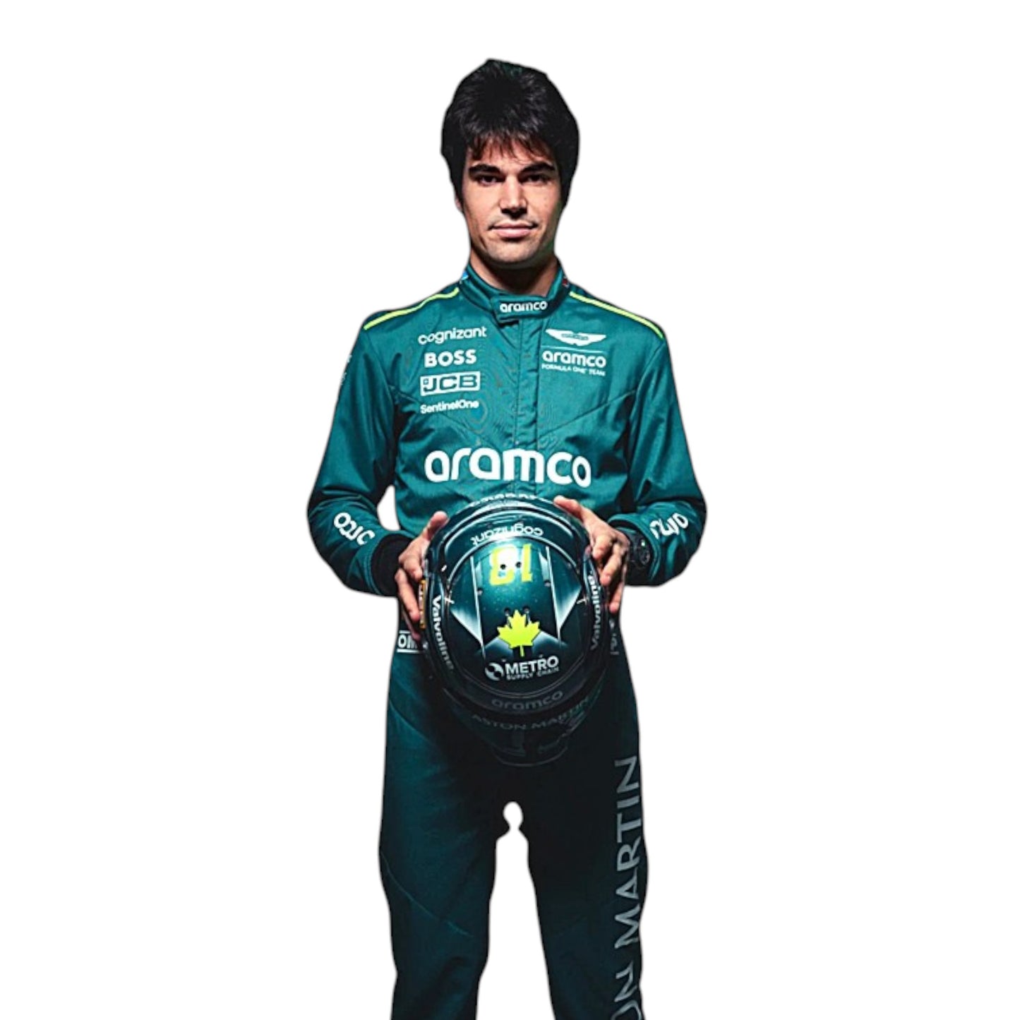 2024 Lance Stroll Aston Martin F1 race suit replica authentic design for Formula 1 fans and collectors