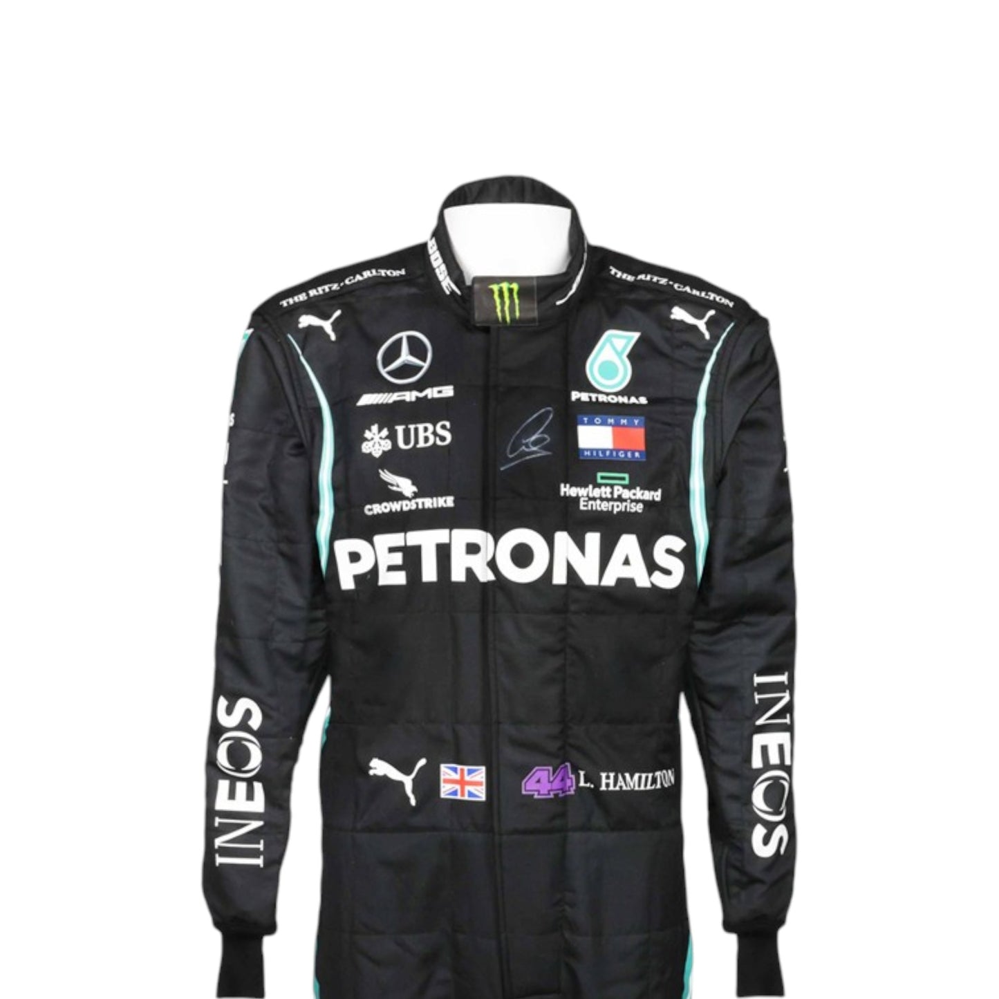 2020 Lewis Hamilton Mercedes F1 race suit replica authentic AMG Petronas edition with Black Lives Matter tribute design