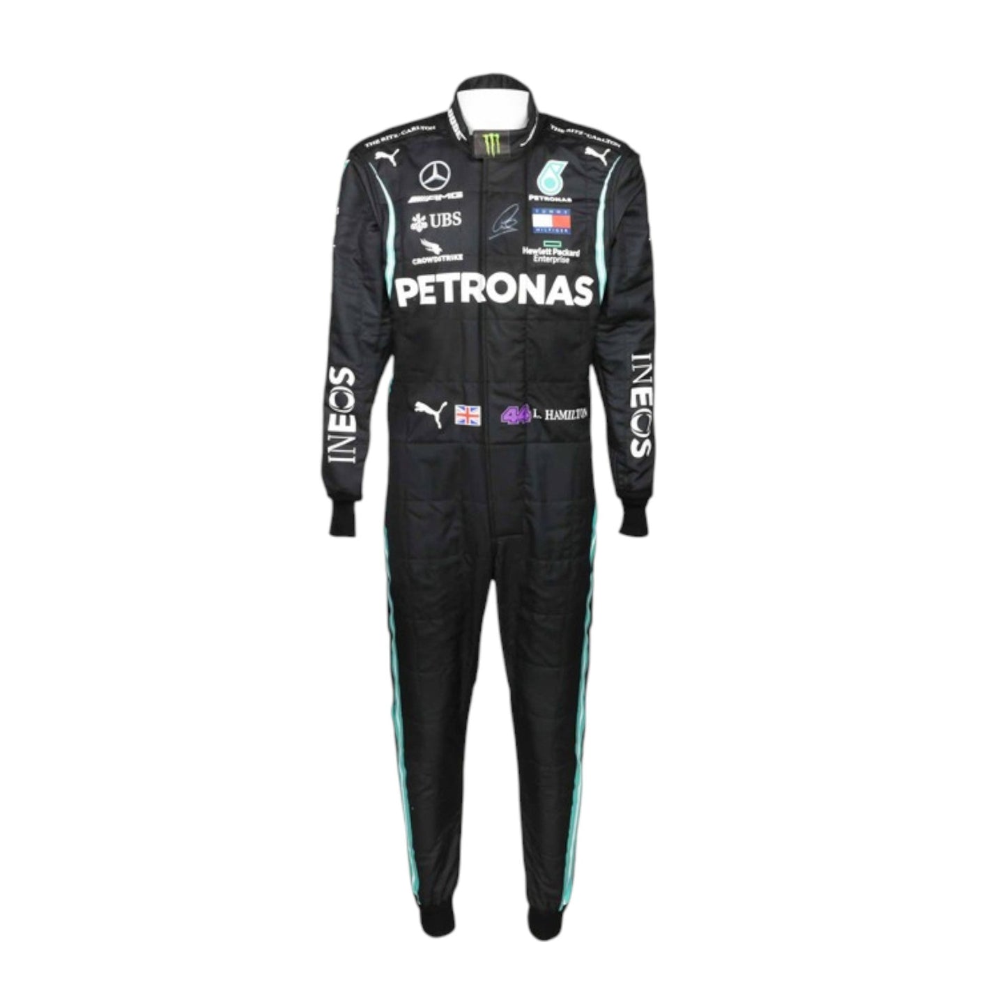 2020 Lewis Hamilton Mercedes F1 race suit replica authentic AMG Petronas edition with Black Lives Matter tribute design