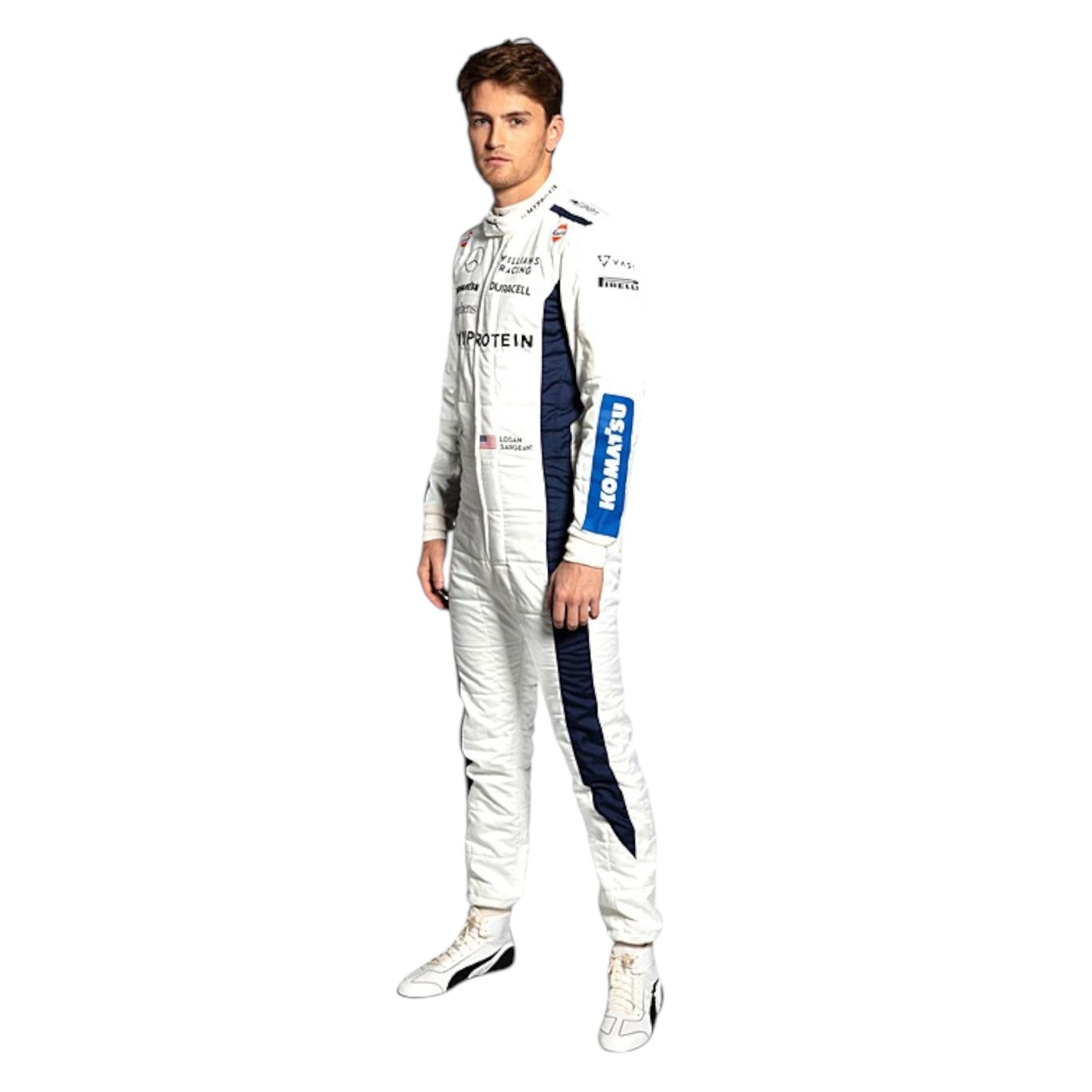 2024 Logan Sargeant Williams F1 race suit replica authentic design for fans and racing enthusiasts