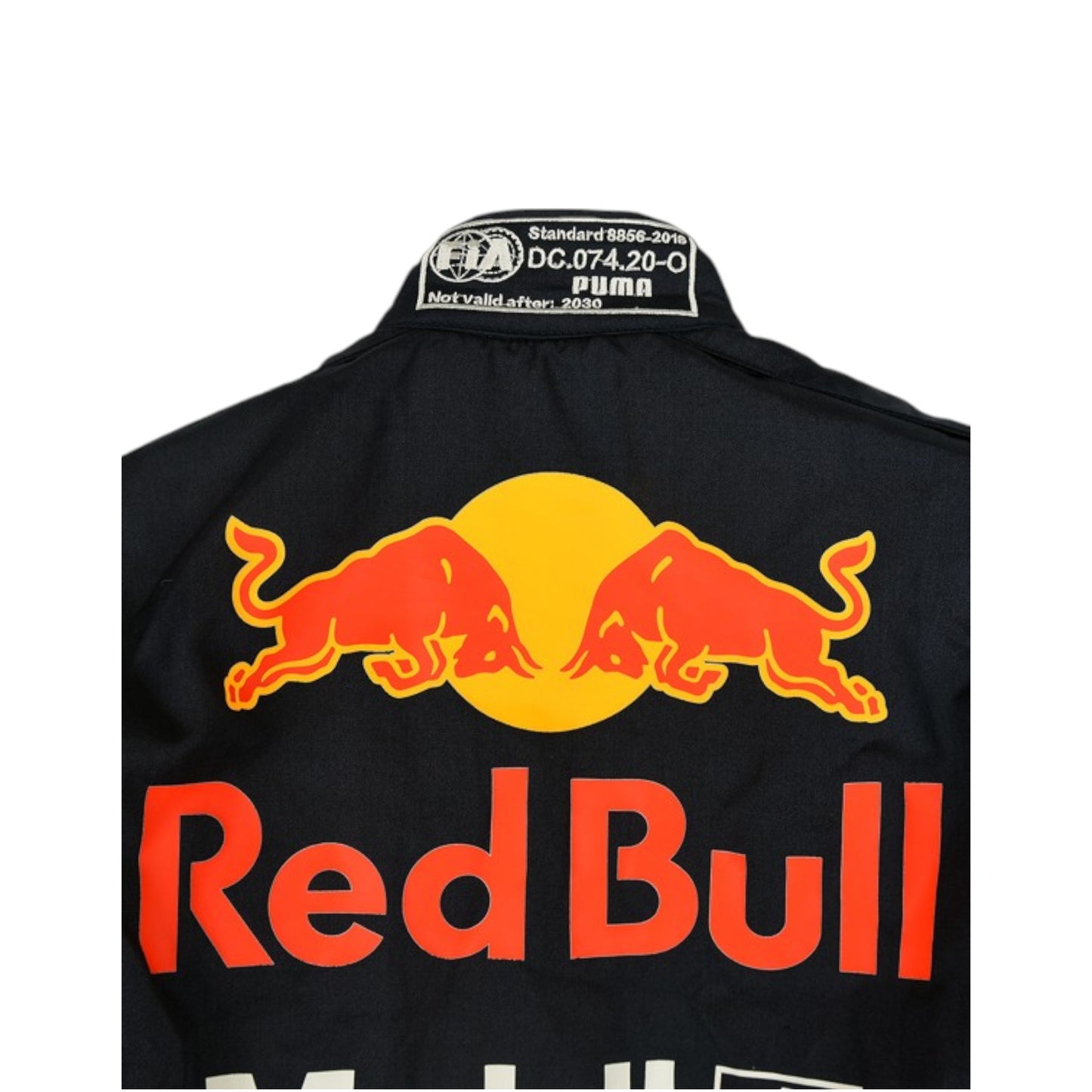 2020 Max Verstappen Red Bull F1 race suit replica authentic fan collectible with detailed Oracle Red Bull Racing design