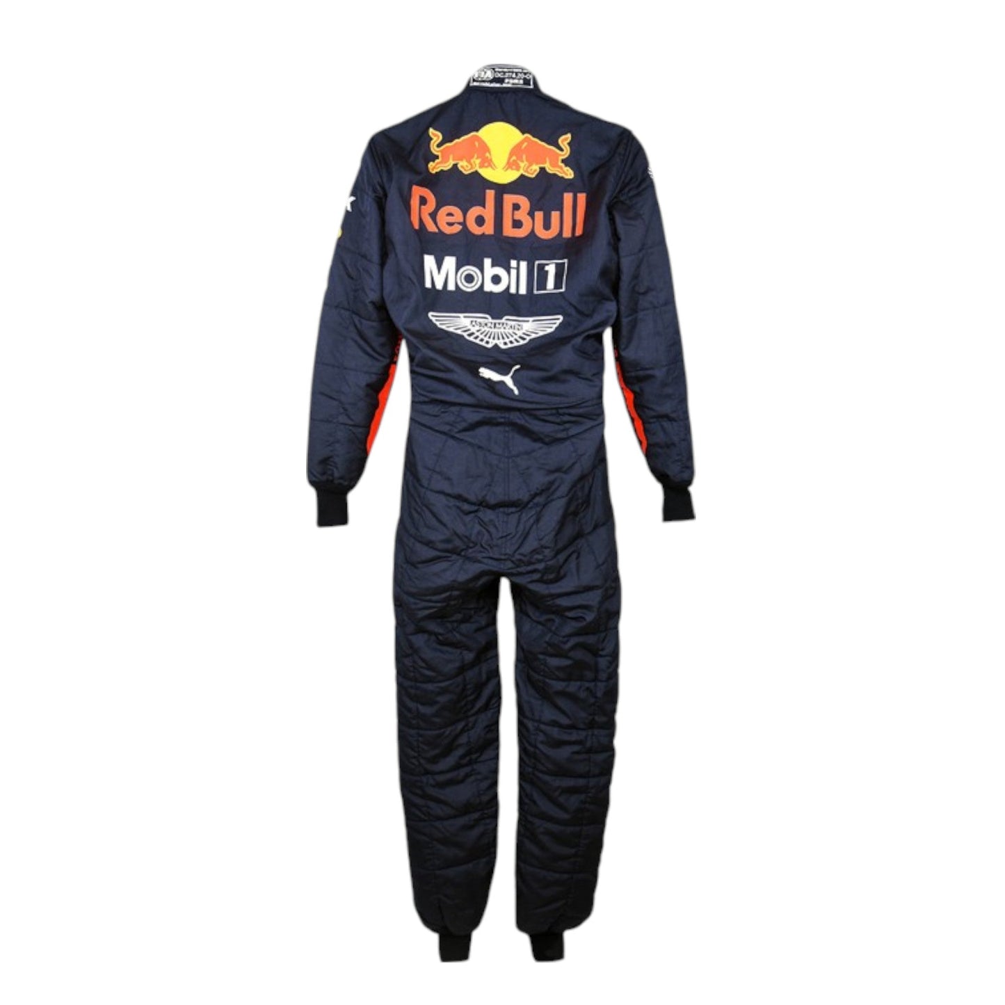 2020 Max Verstappen Red Bull F1 race suit replica authentic fan collectible with detailed Oracle Red Bull Racing design