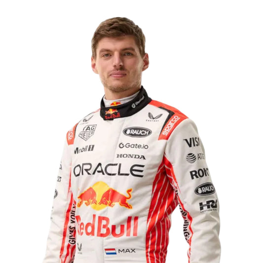 2025 Max Verstappen Red Bull F1 Japanese Grand Prix race suit replica authentic collectible with race specific livery and team branding