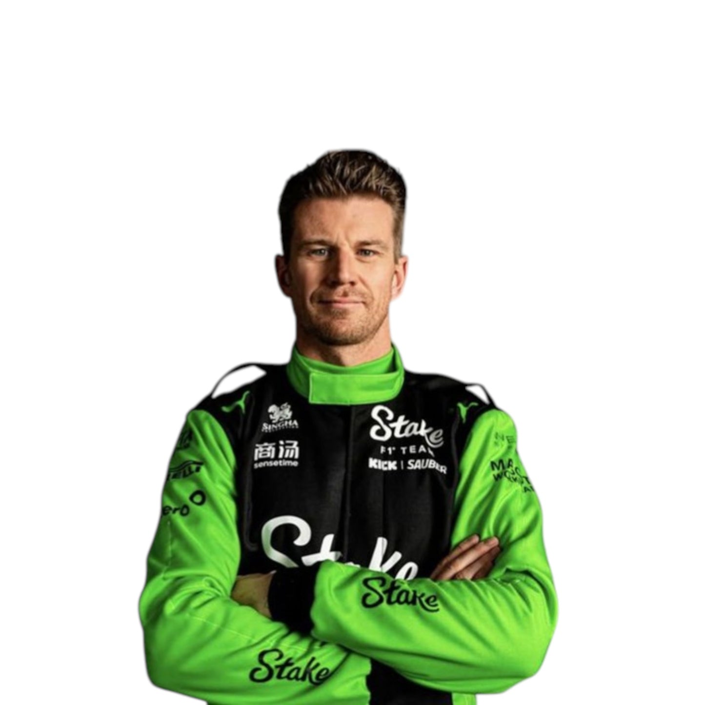2025 Nico Hulkenberg Kick Sauber F1 race suit replica authentic motorsport fan gear with detailed design