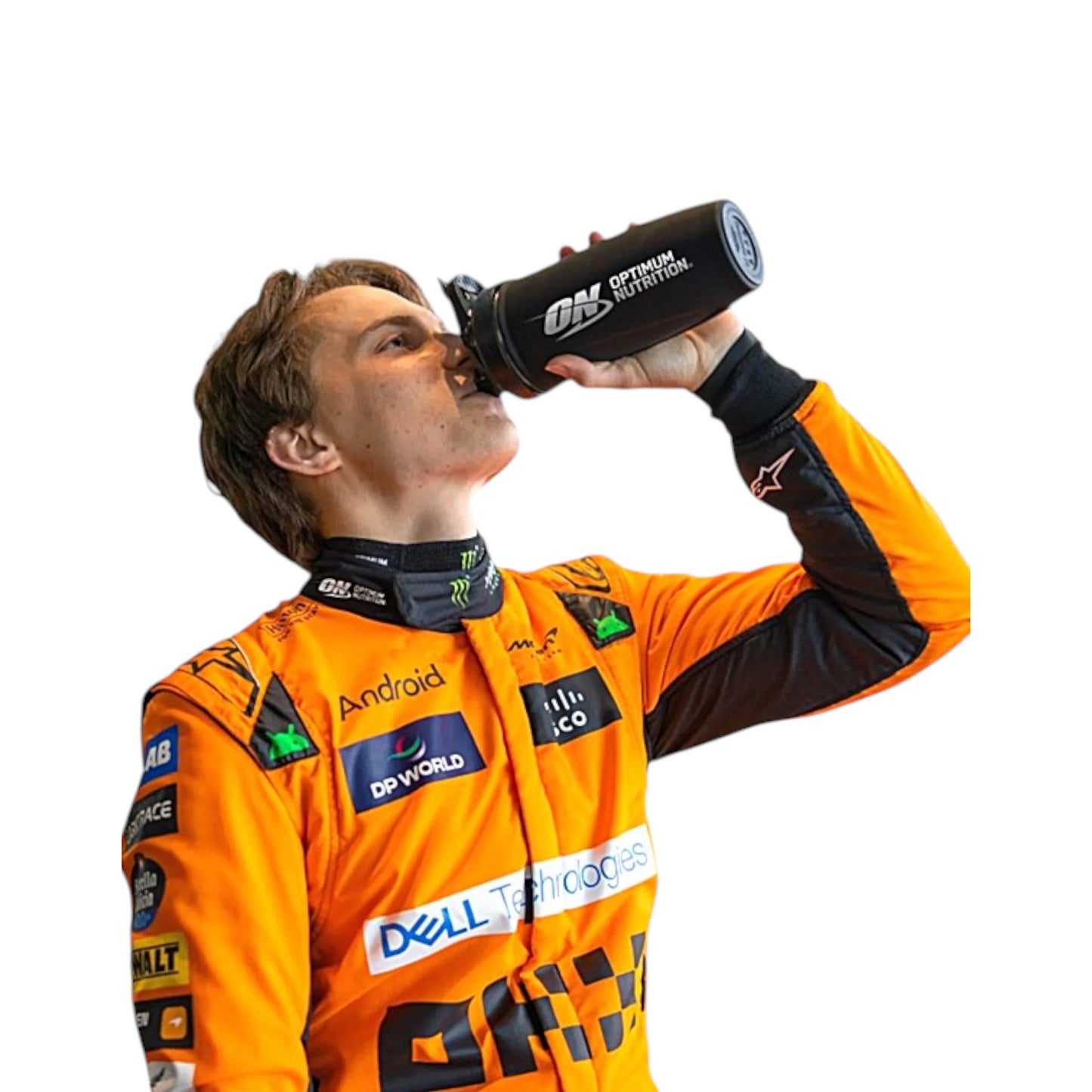 2024 Oscar Piastri McLaren F1 race suit replica authentic fan collectible with detailed papaya livery design