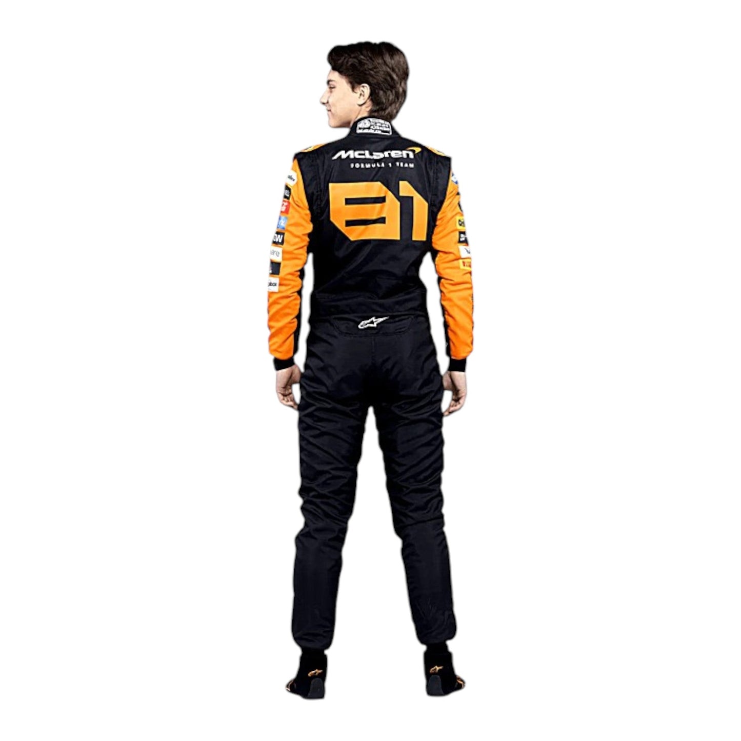 2024 Oscar Piastri McLaren F1 race suit replica authentic fan collectible with detailed papaya livery design
