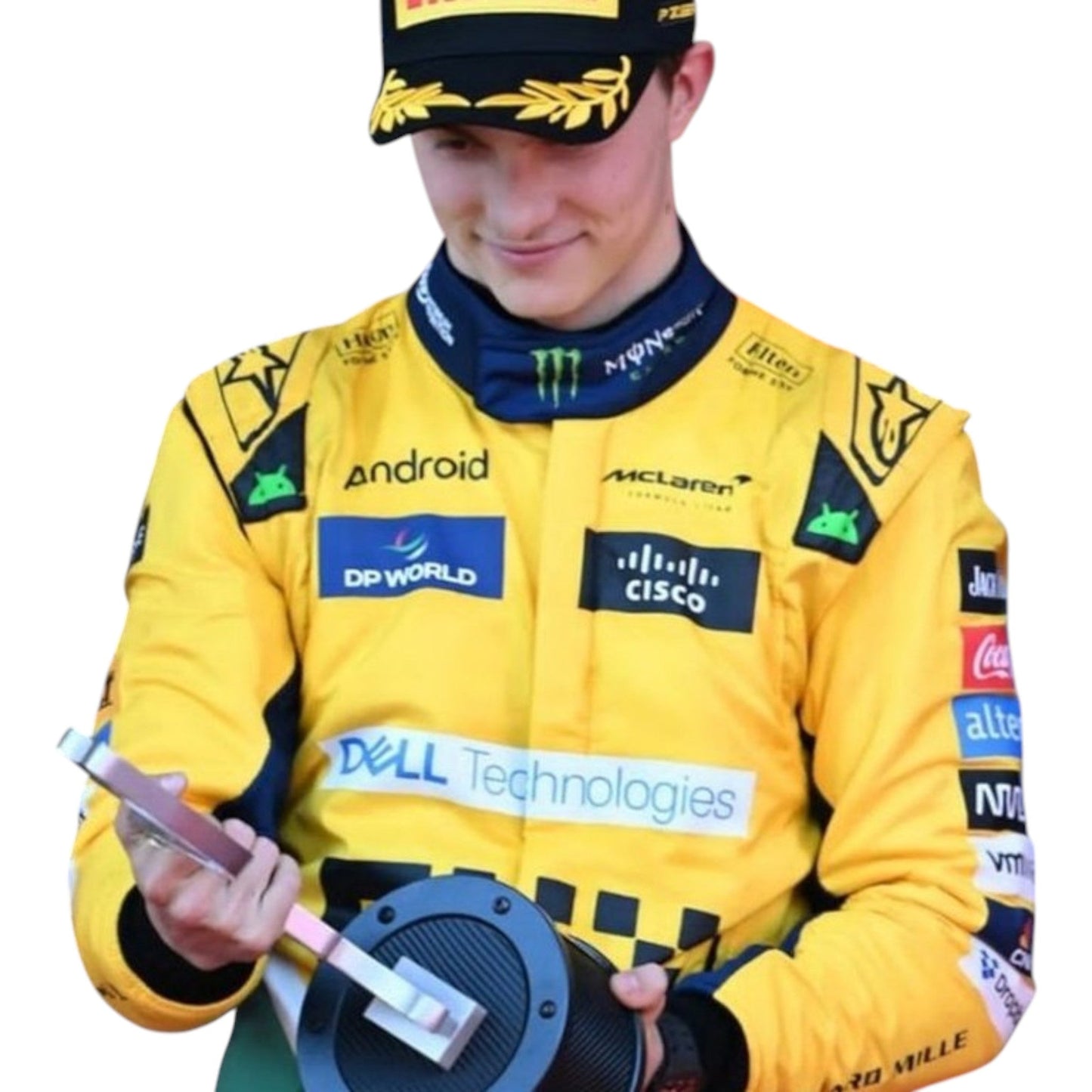 2024 Oscar Piastri McLaren Monaco Grand Prix F1 race suit replica authentic collectible with race specific details