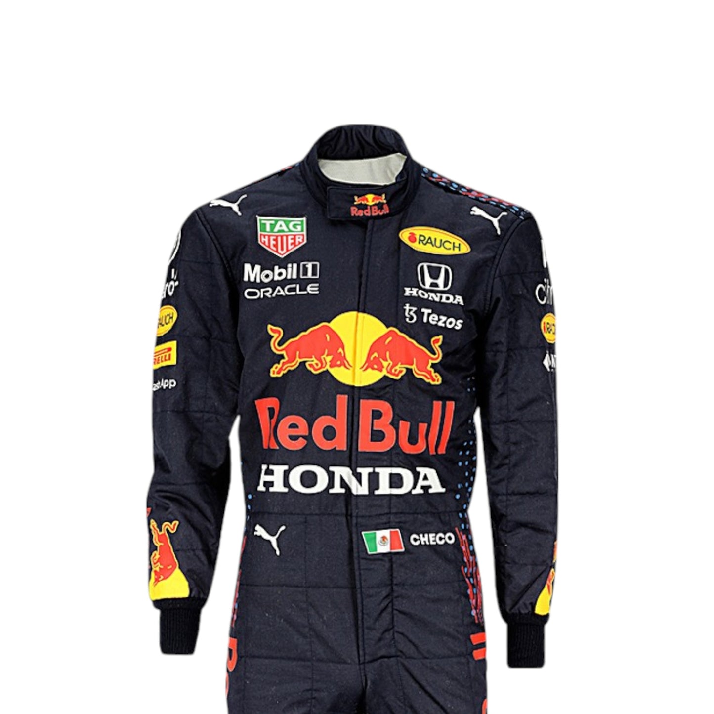 2021 Sergio Perez Red Bull F1 race suit replica authentic collectible with detailed design from debut season with Red Bull