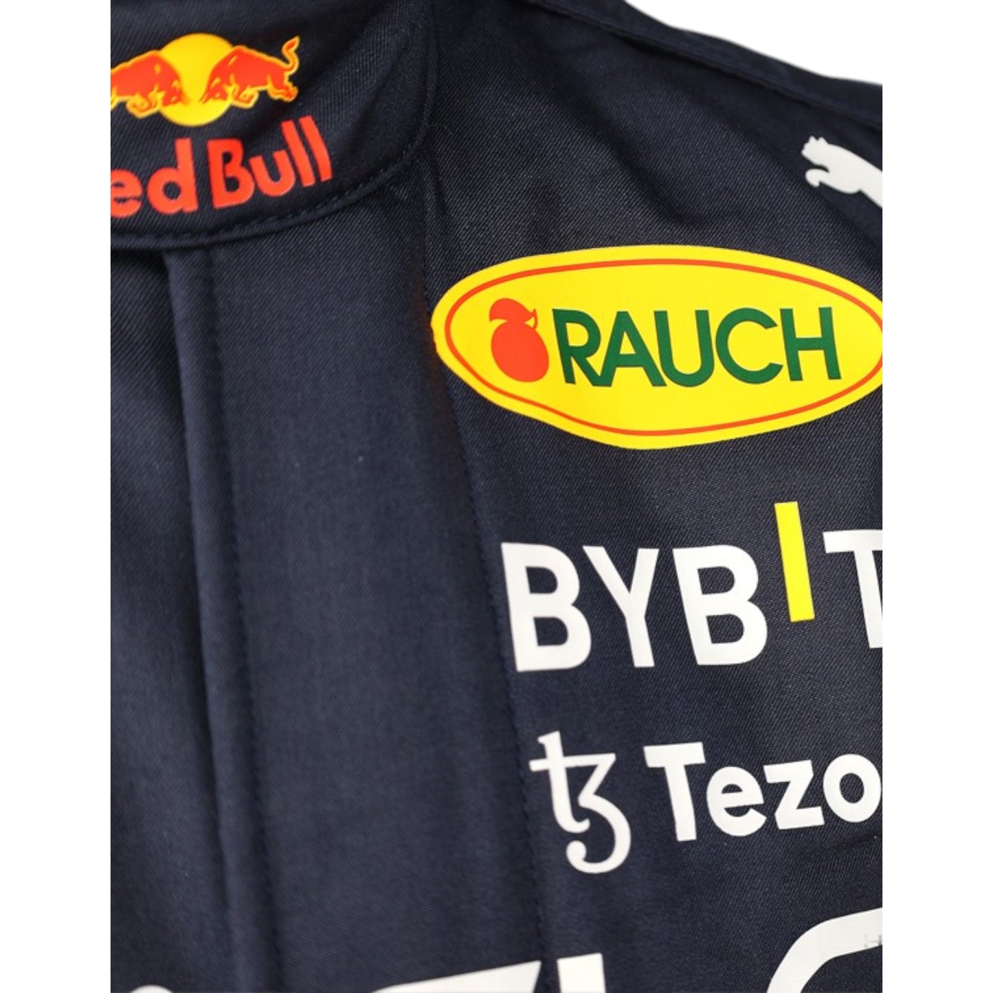 2022 Sergio Perez Red Bull F1 race suit replica authentic fan collectible with detailed Oracle Red Bull Racing design
