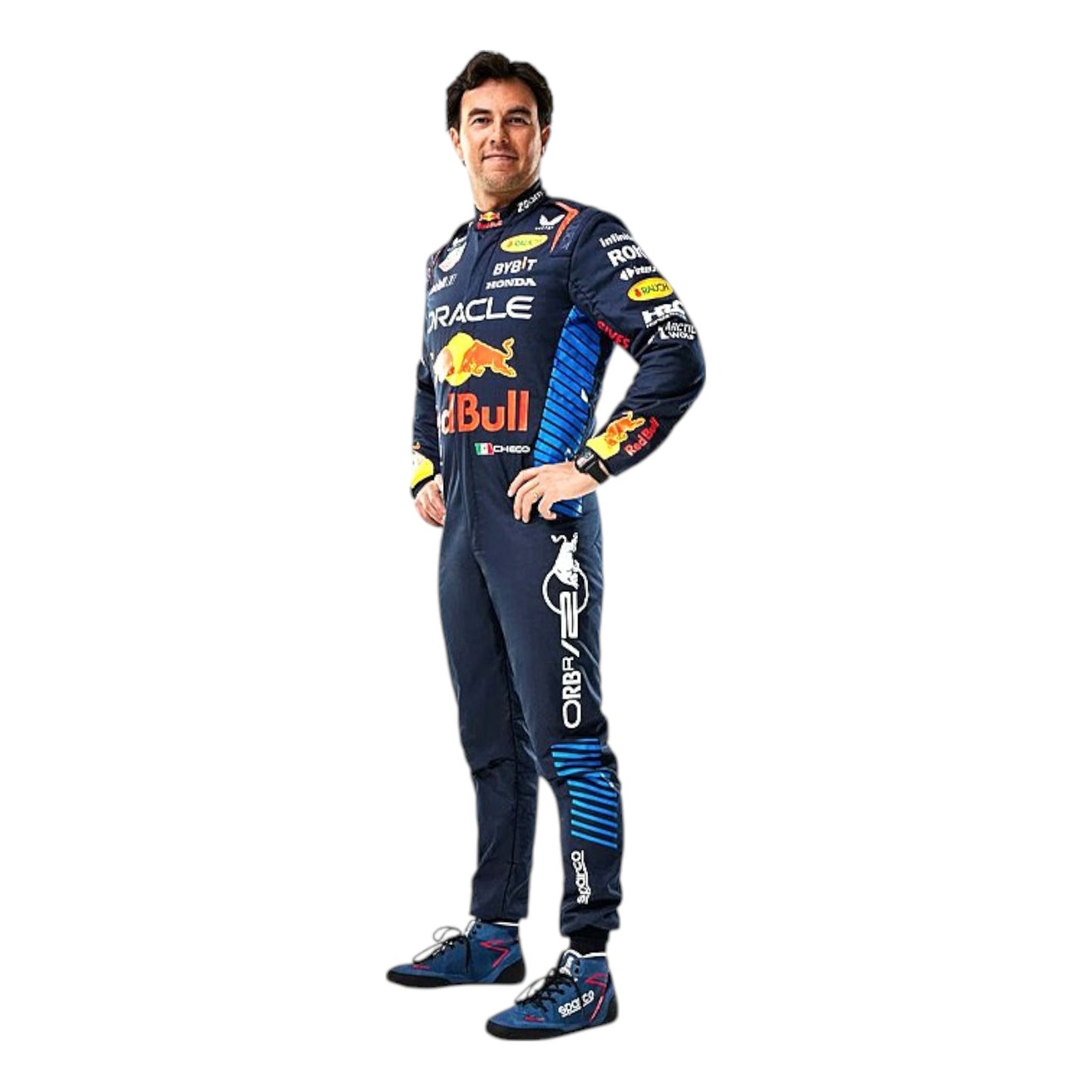 2024 Sergio Pérez Red Bull Formula 1 race suit replica authentic teamwear with season specific graphics and branding