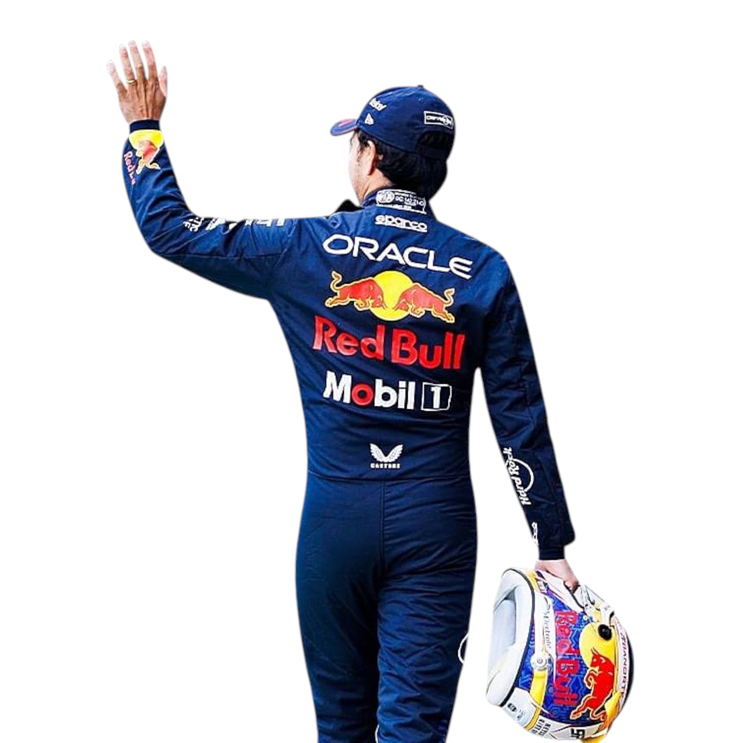 2024 Sergio Pérez Red Bull Formula 1 race suit replica authentic teamwear with season specific graphics and branding