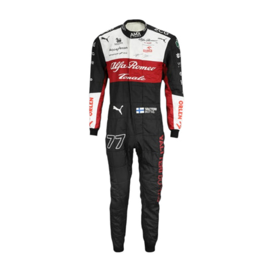 2022 Valtteri Bottas Alfa Romeo F1 race suit replica authentic fan collectible with detailed design