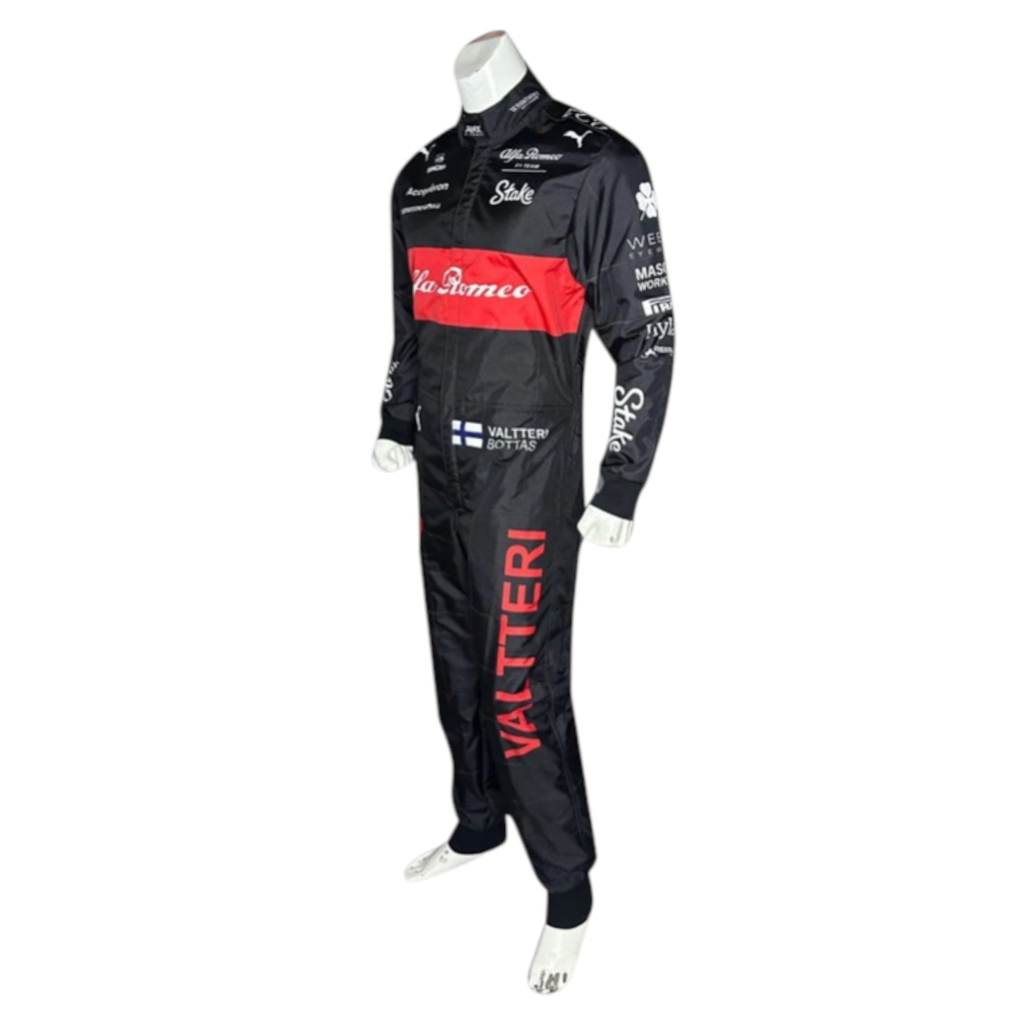 2023 Valtteri Bottas Alfa Romeo F1 race suit replica authentic design for motorsport fans and collectors
