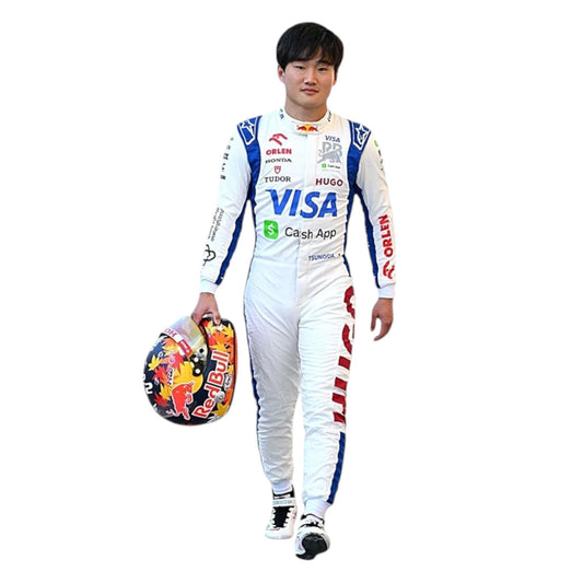 2024 Yuki Tsunoda Racing Bulls F1 race suit replica authentic design for Formula 1 fans and collectors