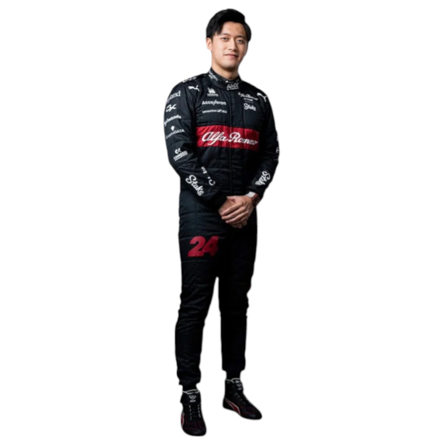 2023 Zhou Guanyu Alfa Romeo F1 race suit replica authentic fan edition with detailed team design