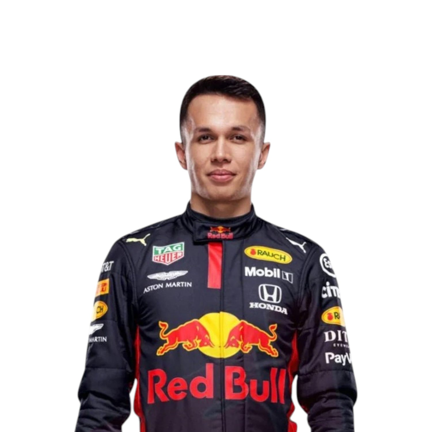 2020 Alexander Albon Red Bull F1 race suit replica authentic collectible with detailed team livery and sponsor branding