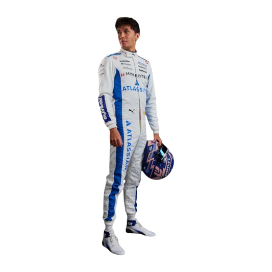 2025 Alexander Albon Williams F1 race suit replica authentic fan collectible with detailed design and team branding