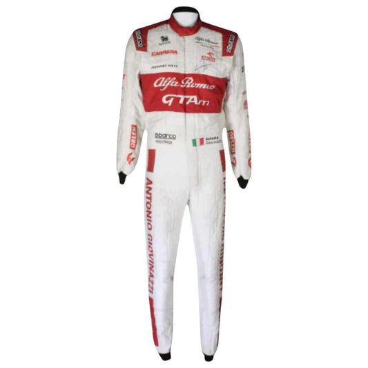 Antonio Giovinazzi 2020 Alfa Romeo F1 race suit replica with red-white team design and Orlen sponsor branding