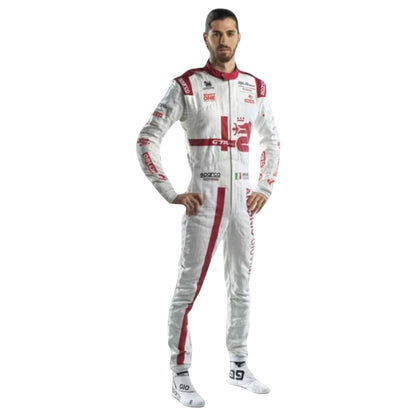 Antonio Giovinazzi 2021 Alfa Romeo F1 race suit replica with red and white Orlen team design and sponsor logos