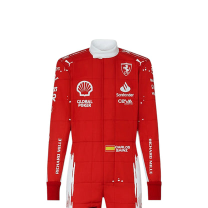 2023 Carlos Sainz Ferrari F1 Las Vegas Grand Prix race suit replica  limited edition fan collectible with race specific design