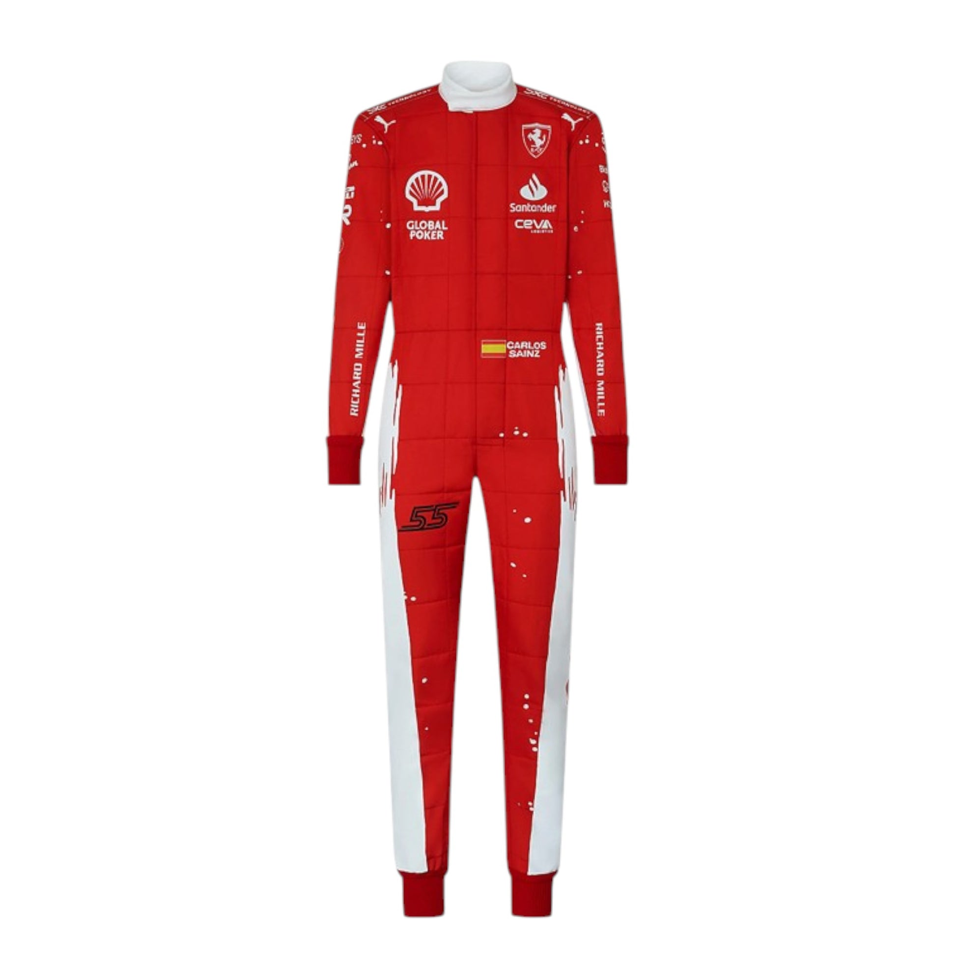 2023 Carlos Sainz Ferrari F1 Las Vegas Grand Prix race suit replica  limited edition fan collectible with race specific design