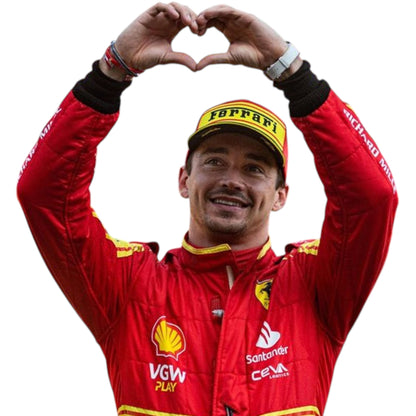 2023 Charles Leclerc Ferrari F1 Monza race suit replica authentic fan collectible with race specific design details