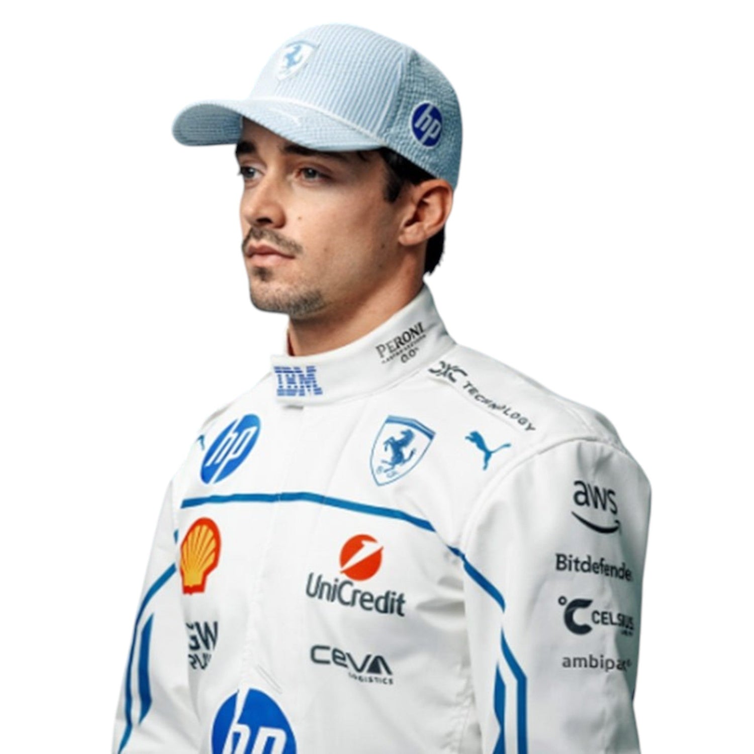 2025 Charles Leclerc Ferrari F1 Monaco Grand Prix race suit replica authentic collectible with race specific livery