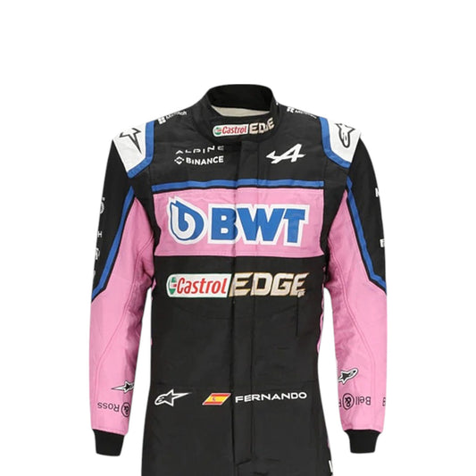 2022 Esteban Ocon Alpine F1 British Grand Prix race suit replica BWT team colors with authentic race specific detailing