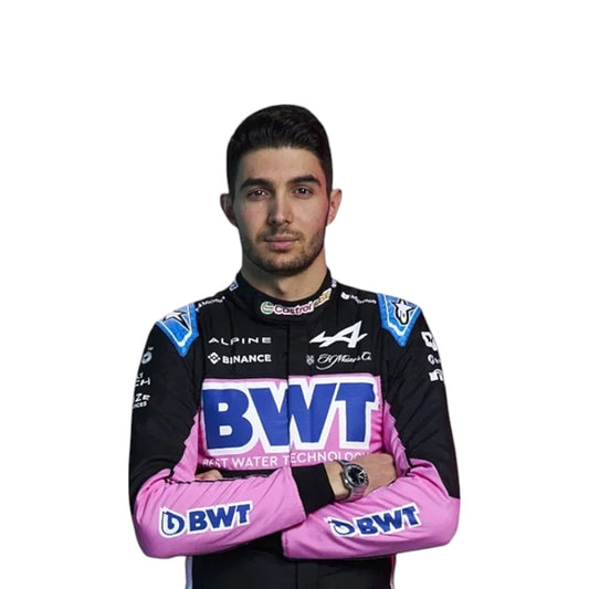 2024 Esteban Ocon British Grand Prix Alpine F1 race suit replica authentic BWT team edition with sponsor logos and race specific design