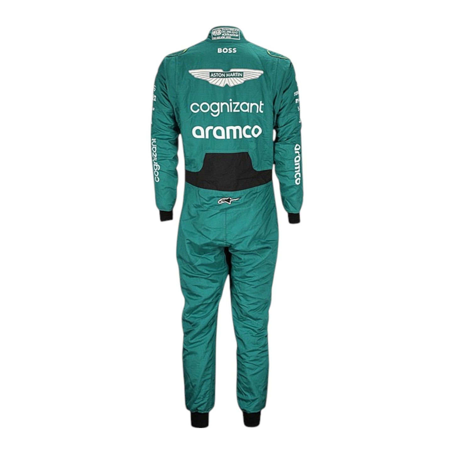 2023 Fernando Alonso Aston Martin F1 race suit replica authentic fan collectible with detailed design and team branding