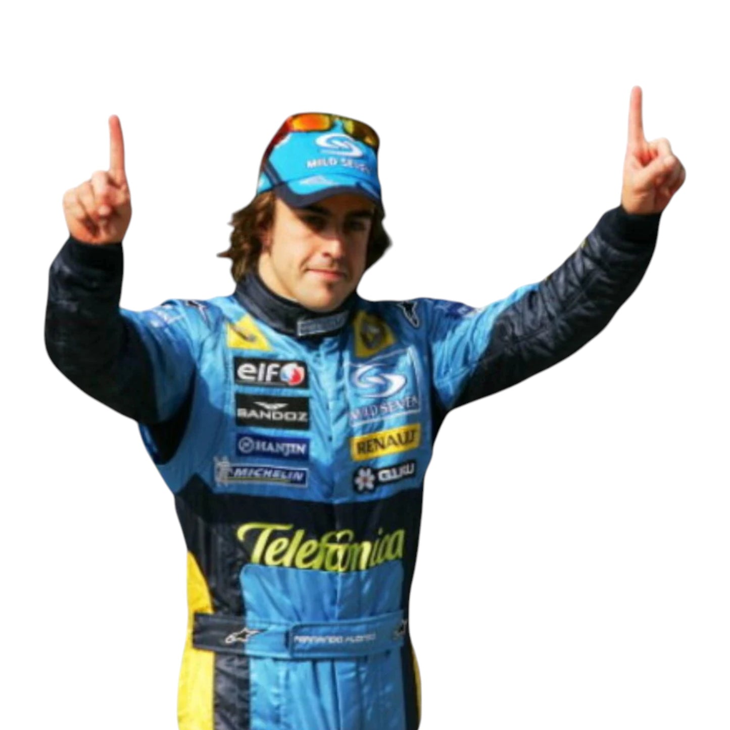 2005 Renault Formula 1 race suit replica worn by Fernando Alonso championship winning edition