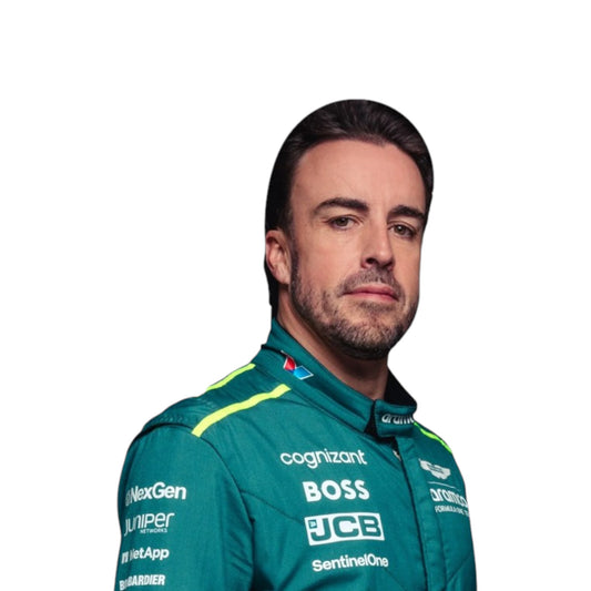 2024 Fernando Alonso Aston Martin F1 race suit replica authentic design for Formula 1 fans and collectors